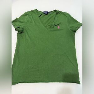 Ralph Lauren Green V-Neck Women's Top‎